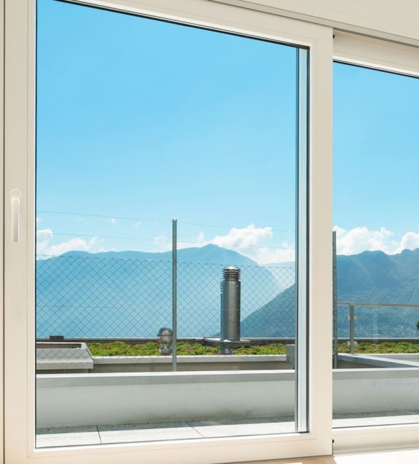 PVC SCHUIFRAAM 2 VLEUGELS SCHUIVEND WIT 2050 X 2500 - Afbeelding 3